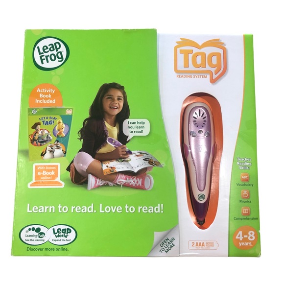 LeapFrog Tag Reading System Purple Stylus Pen with Activity Book New in Box NIB - Picture 1 of 9